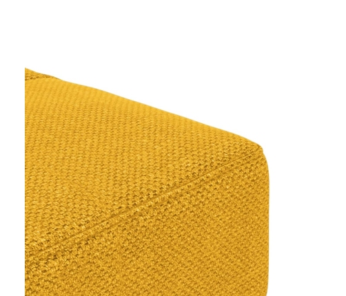 Sofá cama de 2 plazas con dos almohadas tela color amarillo