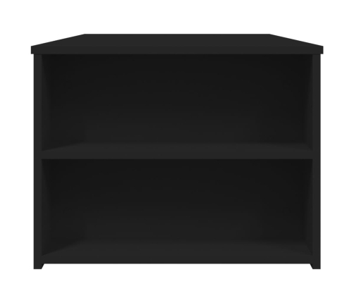 vidaXL Mesa de centro madera de ingeniería negra 102x55x42 cm