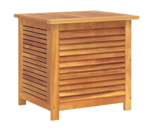 Caja de almacenaje de jardín madera maciza acacia 60x50x56 cm