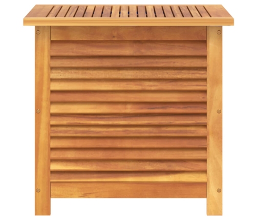 Caja de almacenaje de jardín madera maciza acacia 60x50x56 cm