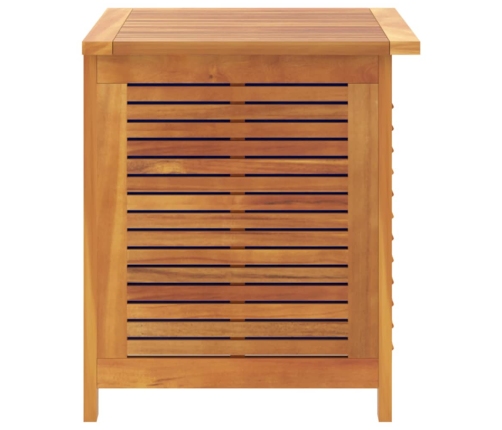 Caja de almacenaje de jardín madera maciza acacia 60x50x56 cm