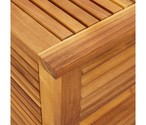 Caja de almacenaje de jardín madera maciza acacia 60x50x56 cm