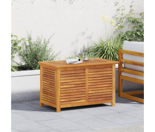 Caja de almacenaje de jardín madera maciza acacia 90x50x56 cm