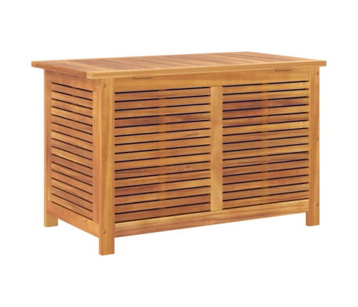 Caja de almacenaje de jardín madera maciza acacia 90x50x56 cm