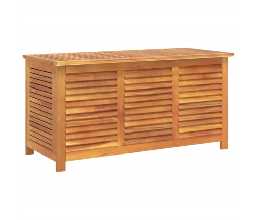 Caja de almacenaje de jardín madera maciza acacia 113x50x56 cm