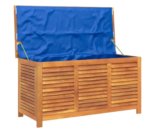 Caja de almacenaje de jardín madera maciza acacia 113x50x56 cm