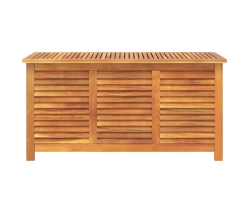 Caja de almacenaje de jardín madera maciza acacia 113x50x56 cm