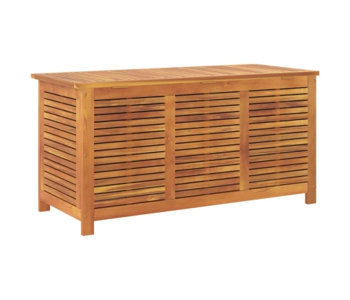 Caja de almacenaje de jardín madera maciza acacia 113x50x56 cm