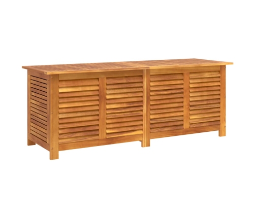 Caja de almacenaje de jardín madera maciza acacia 150x50x56 cm