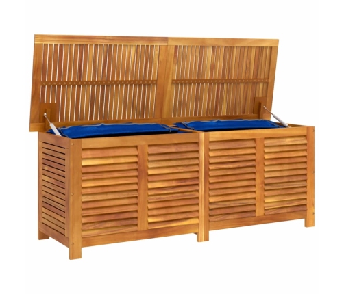 Caja de almacenaje de jardín madera maciza acacia 150x50x56 cm