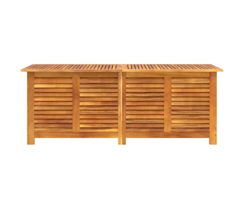 Caja de almacenaje de jardín madera maciza acacia 150x50x56 cm