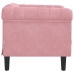 Sillón de terciopelo rosa