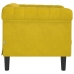 Sillón de terciopelo amarillo