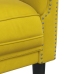 Sillón de terciopelo amarillo