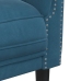 Sillón de terciopelo azul