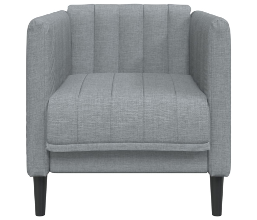 vidaXL Sillón de tela gris claro