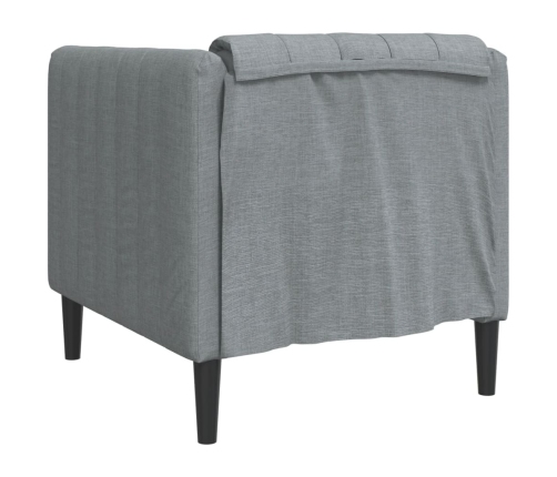 vidaXL Sillón de tela gris claro