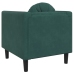 Sillón con cojín terciopelo verde oscuro