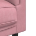 Sillón con cojín terciopelo rosa