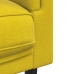 Sillón con cojín terciopelo amarillo