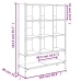 Estantería madera de ingeniería roble Sonoma 102x30x141,5 cm