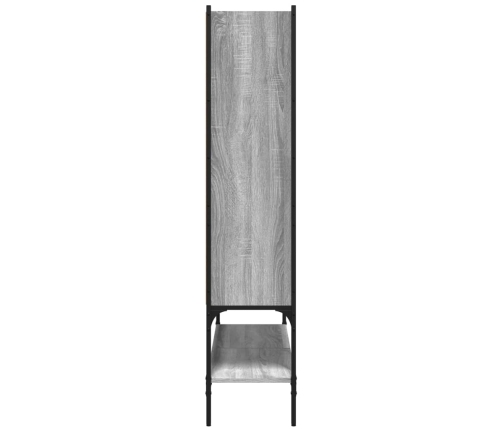 vidaXL Estantería madera de ingeniería gris Sonoma 102x30x141,5 cm