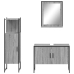 Set de muebles de baño 3 pzas madera contrachapada gris sonoma