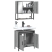 Set de muebles de baño 2 pzas madera contrachapada gris sonoma