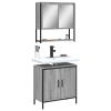 Set de muebles de baño 2 pzas madera contrachapada gris sonoma