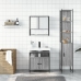 Set de muebles de baño 3 pzas madera contrachapada gris sonoma