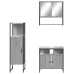 Set de muebles de baño 3 pzas madera contrachapada gris sonoma