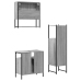 Set de muebles de baño 3 pzas madera contrachapada gris sonoma