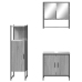 Set de muebles de baño 3 pzas madera contrachapada gris sonoma