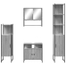 Set de muebles de baño 4 pzas madera contrachapada gris sonoma