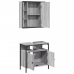 Set de muebles de baño 2 pzas madera contrachapada gris sonoma