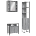 Set de muebles de baño 3 pzas madera contrachapada gris sonoma