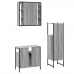 Set de muebles de baño 3 pzas madera contrachapada gris sonoma