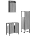 Set de muebles de baño 3 pzas madera contrachapada gris sonoma