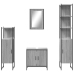 Set de muebles de baño 4 pzas madera contrachapada gris sonoma