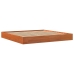 Cama sin colchón madera maciza de pino marrón cera 180x200 cm