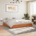 Cama sin colchón madera maciza de pino marrón cera 180x200 cm