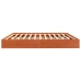 Cama sin colchón madera maciza de pino marrón cera 180x200 cm