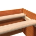 Cama sin colchón madera maciza de pino marrón cera 180x200 cm
