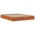 Cama sin colchón madera maciza pino marrón cera 150x200 cm