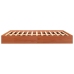 Cama sin colchón madera maciza pino marrón cera 150x200 cm