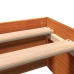 Cama sin colchón madera maciza pino marrón cera 150x200 cm