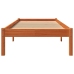 Estructura de cama sin colchón madera maciza marrón 90x190 cm