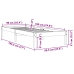 Estructura de cama sin colchón madera maciza marrón 90x190 cm