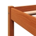 Estructura de cama sin colchón madera maciza marrón 120x190 cm