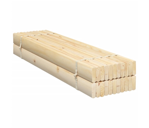 Láminas de somier de cama madera maciza de pino 90x200 cm